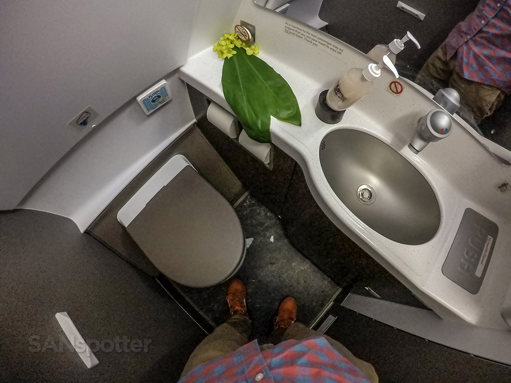 Hawaiian Airlines A321neo first class lavatory 