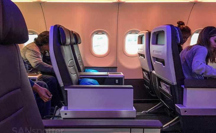 Hawaiian Airlines A321neo first class San Diego to Maui