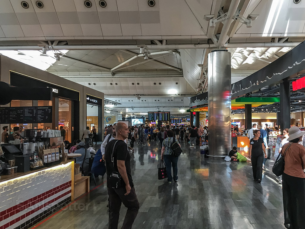 Istanbul airport terminal interior