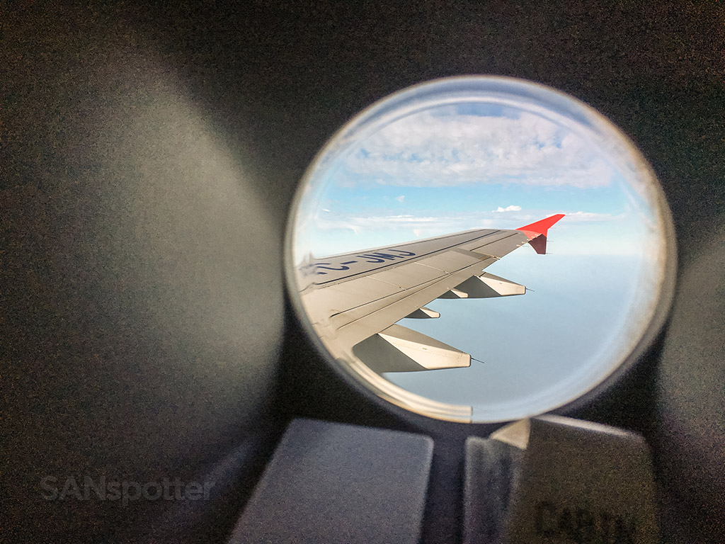 Turkish Airlines Airbus porthole window