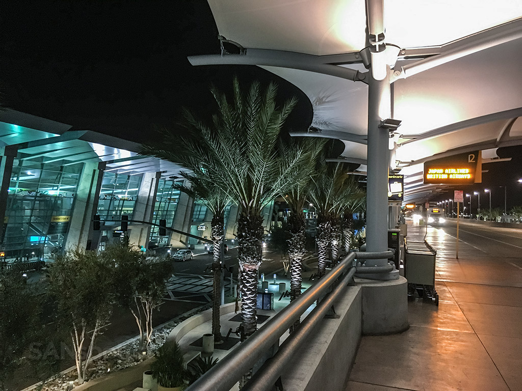 San Diego airport early morning departure