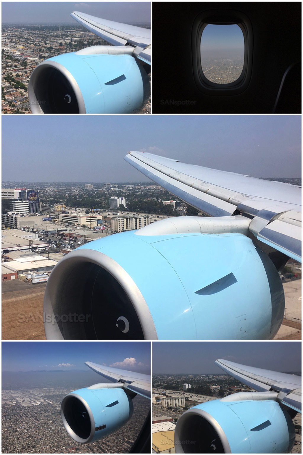 Austrian Airlines 777 approach and landing in LAX
