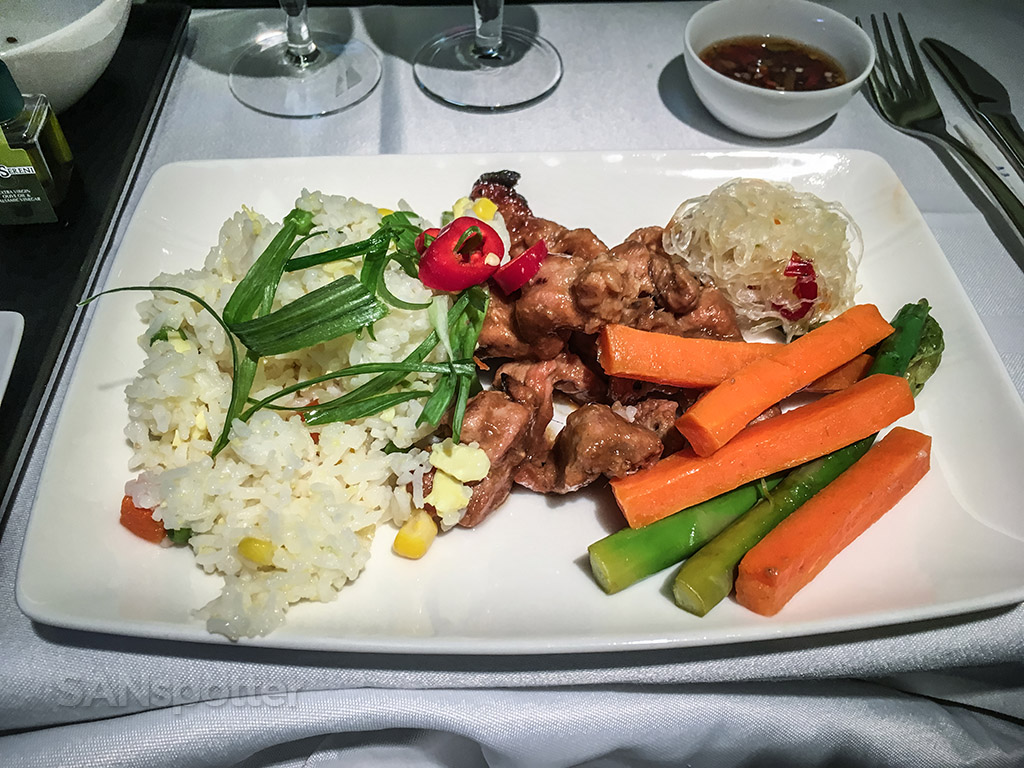 Philippine Airlines business class meal