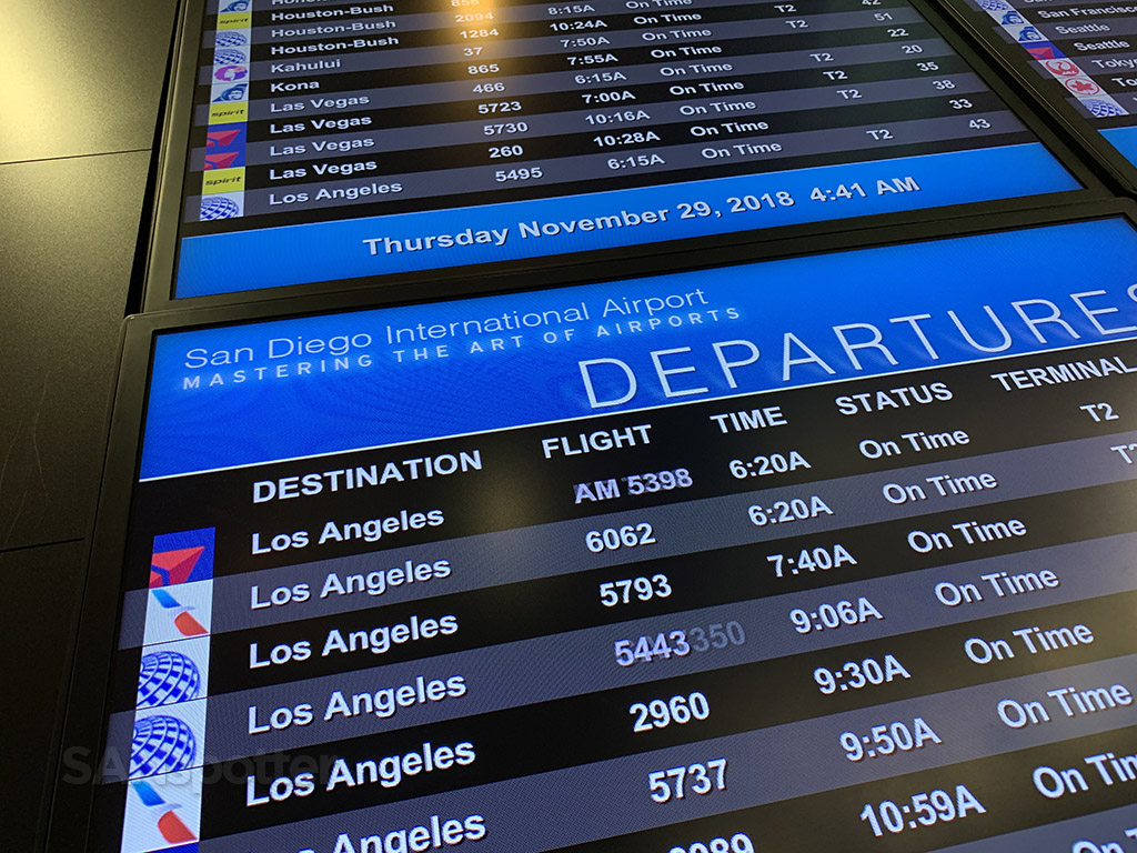san diego international airport morning departures list