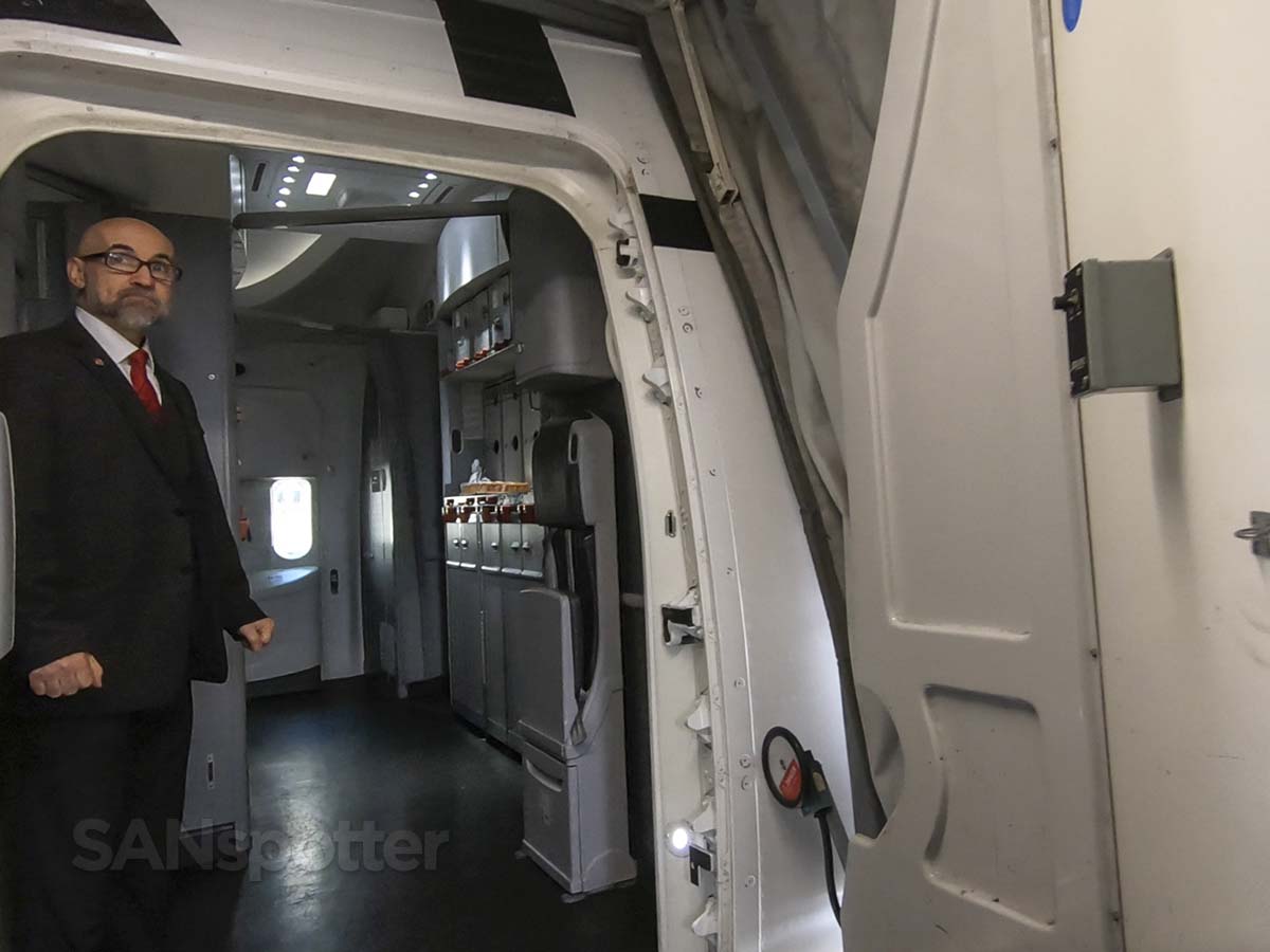 Air canada 787-9 forward boarding door