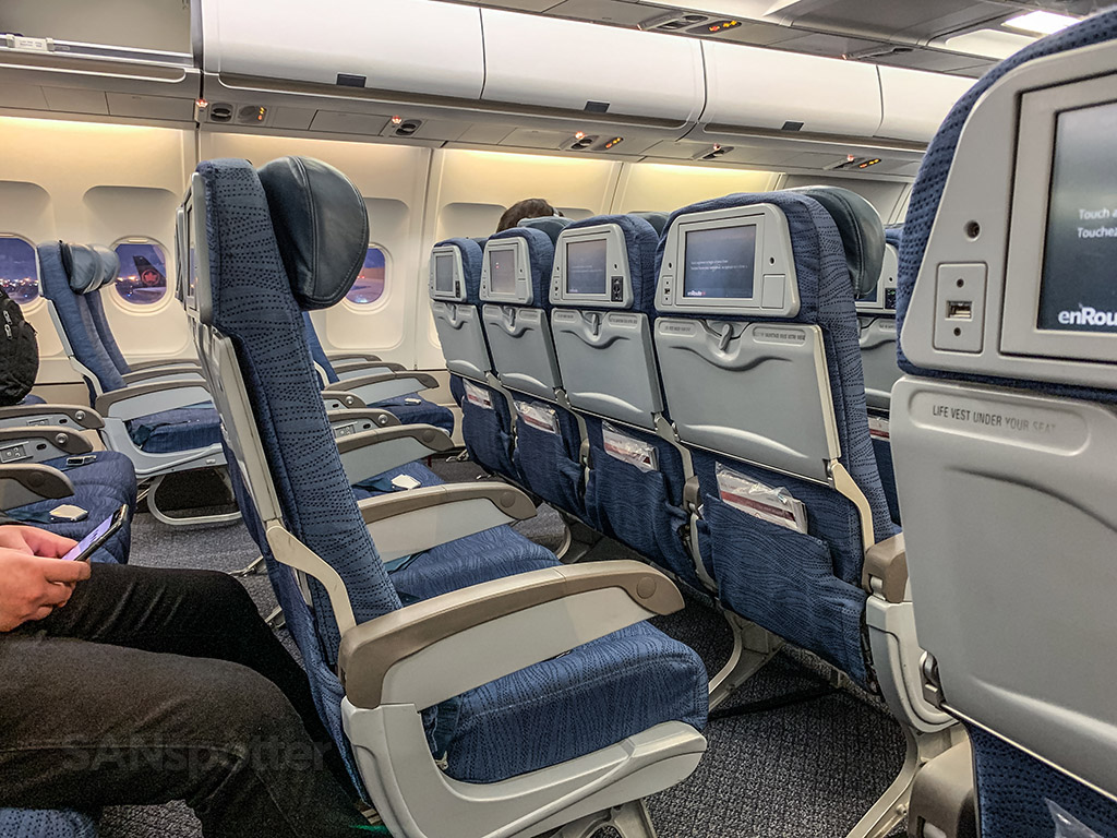 Air Canada A330-300 economy class seats