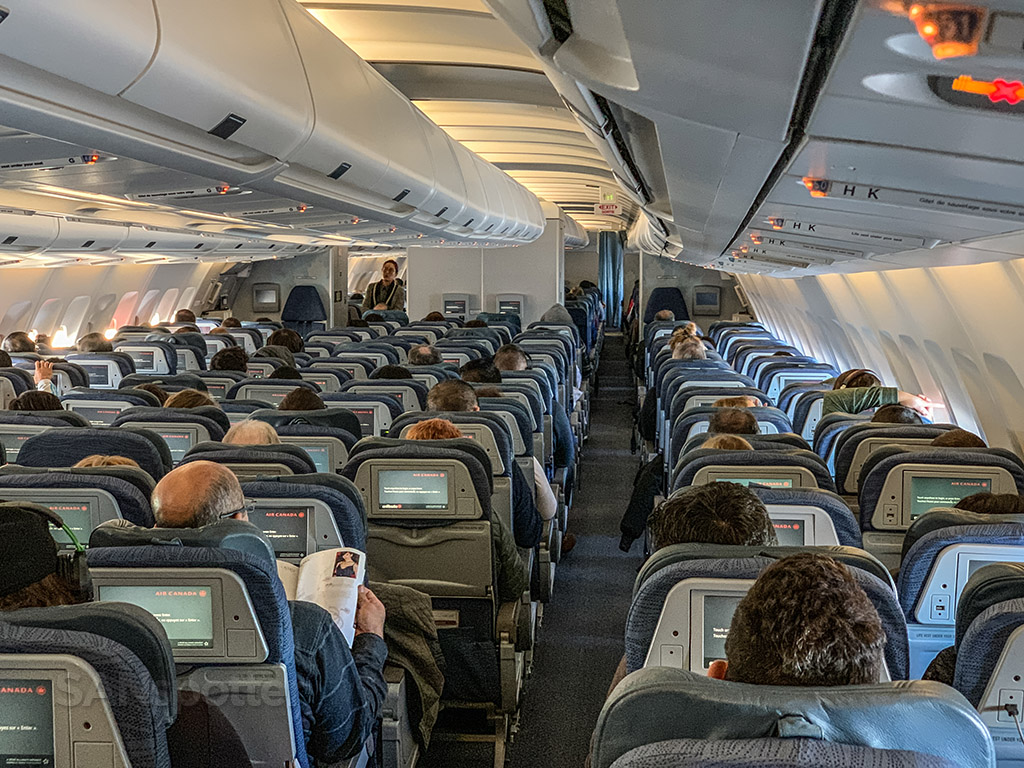 Air canada A330-300 economy class cabin