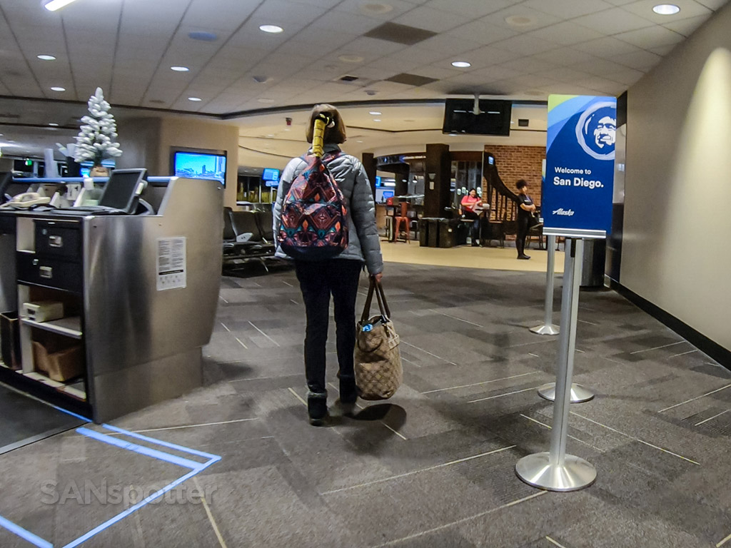 Alaska Airlines arrival San Diego airport terminal 1