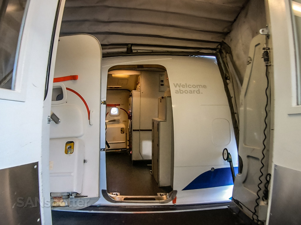 Alaska Airlines 737-800 boarding door