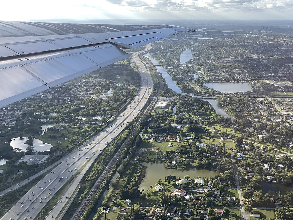 PBI airport takeoff