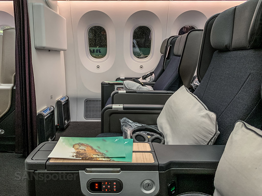 Sedile premium economy di Qantas