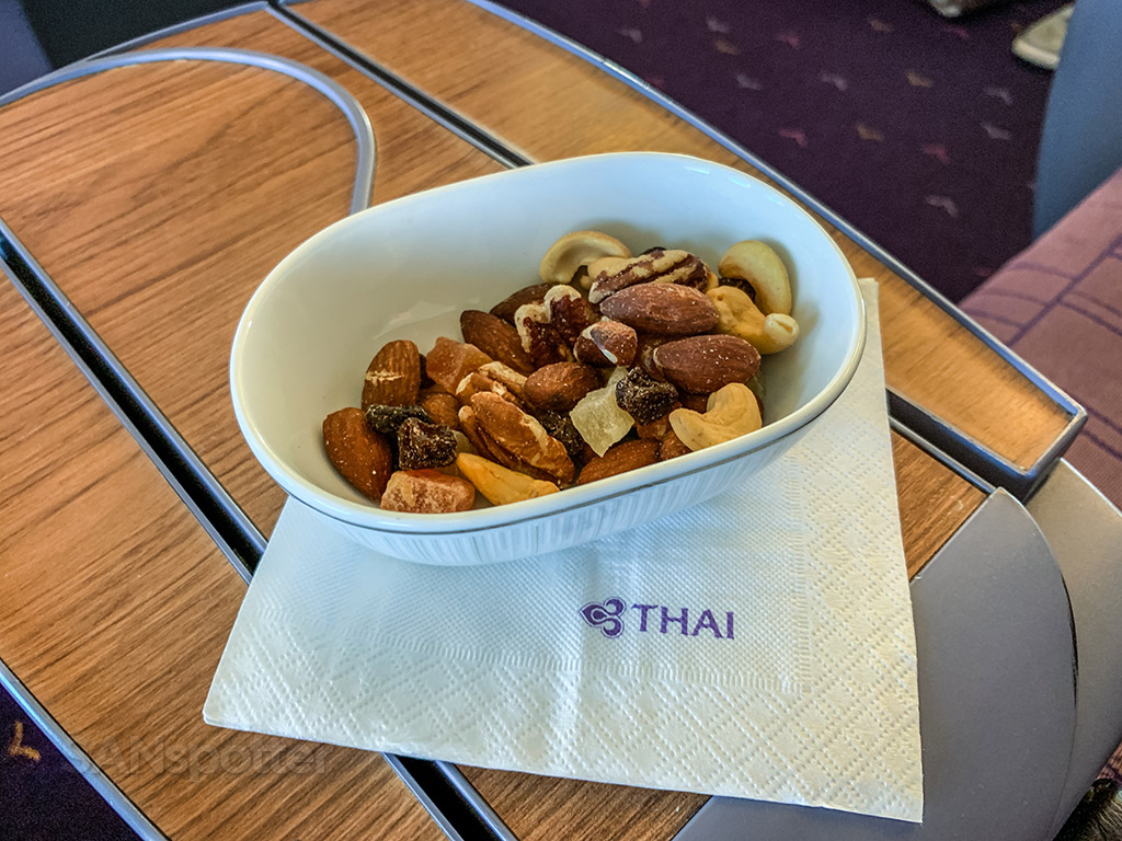 Thai Airways business class snack