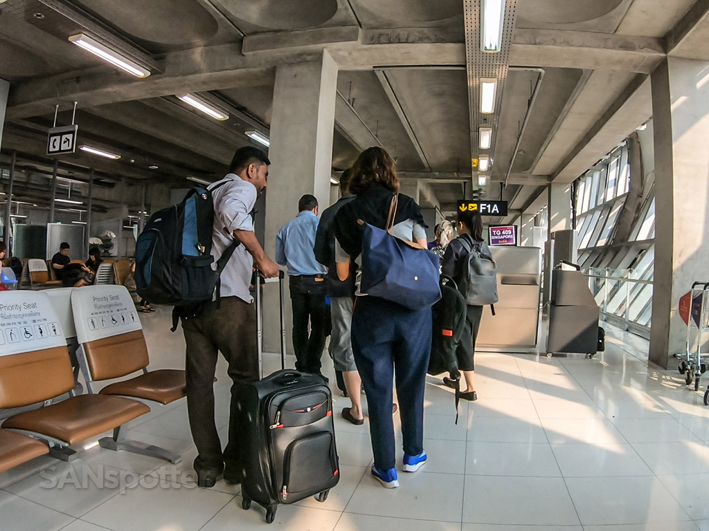 Boarding process BKK airport