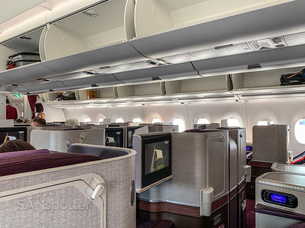 Thai Airways A350 business class cabin