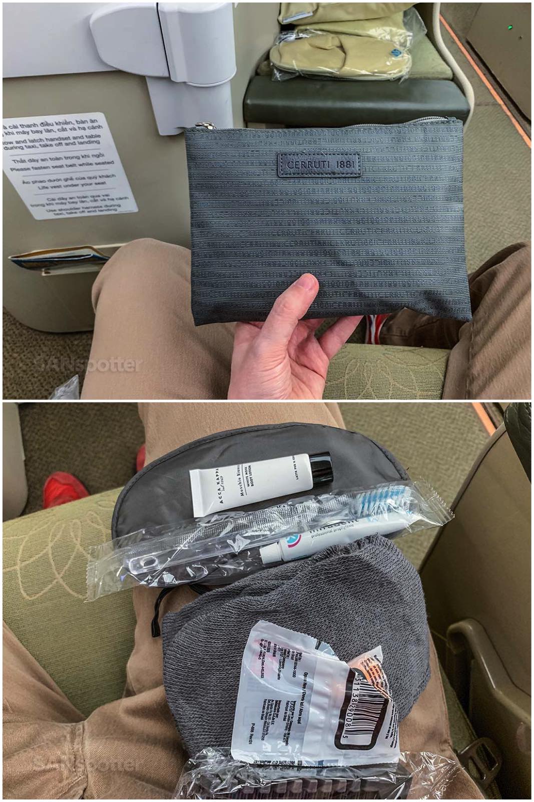 Vietnam Airlines business class amenity kit