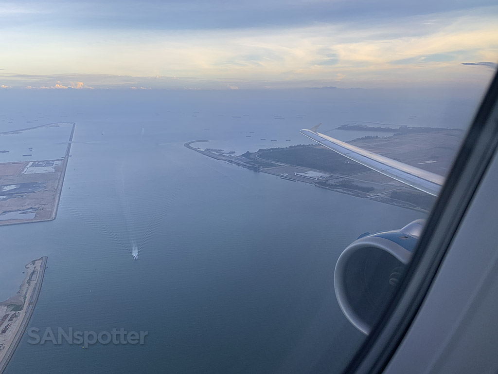 Departing Singapore airport