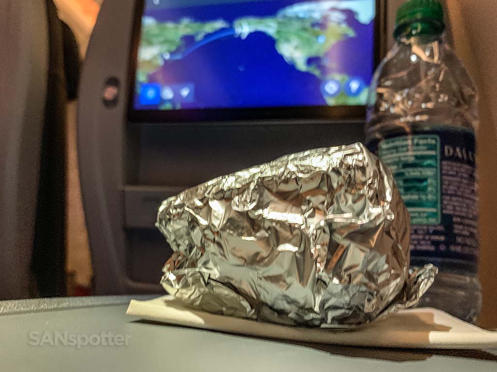 Delta premium select review mid flight snack