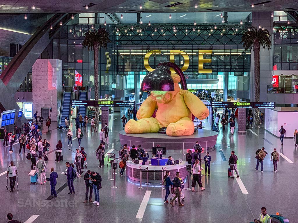 Doha airport teddy bear 