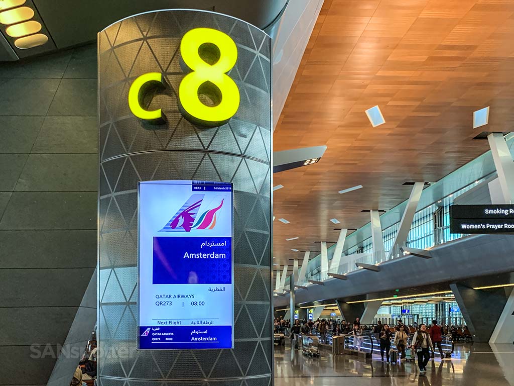 Gate C8 Doha airport 