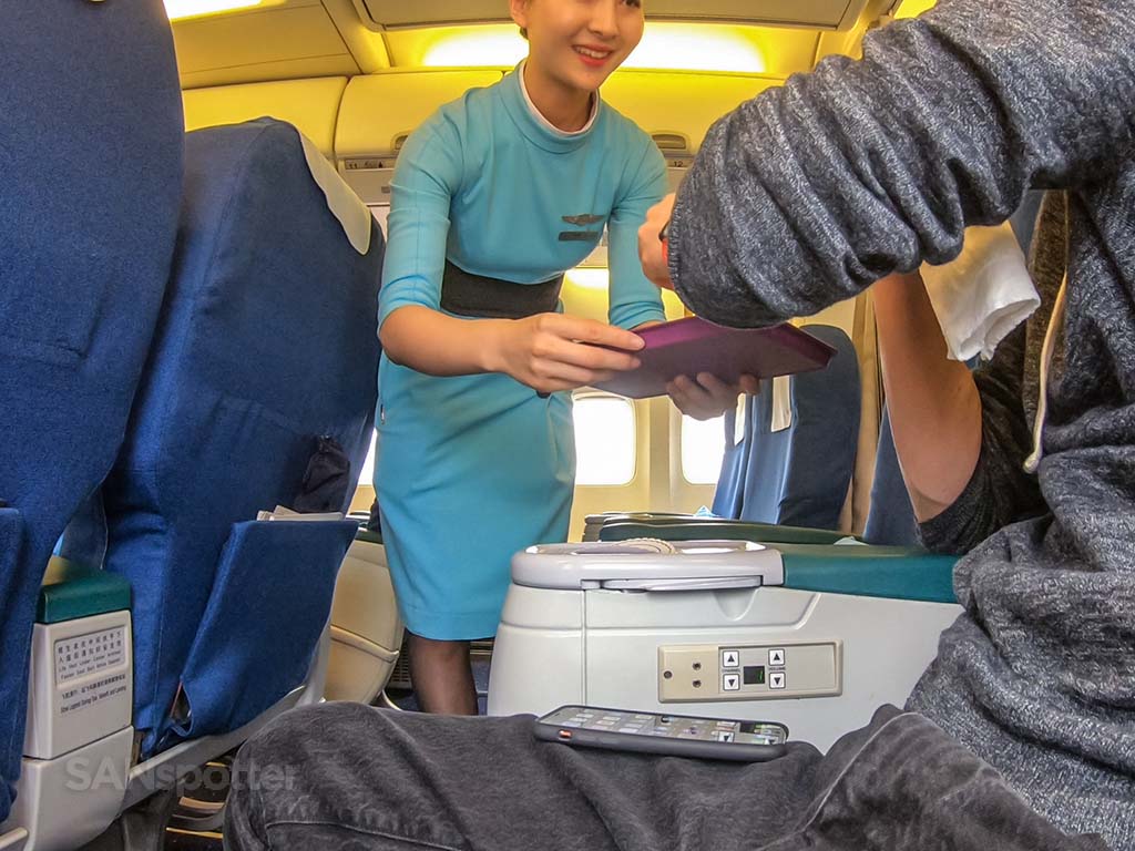Xiamen Airlines female flight attendant