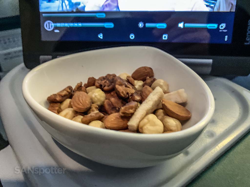 Xiamen Airlines business class snack