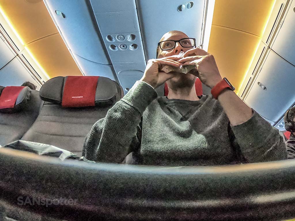 SANspotter lege stoel economy class