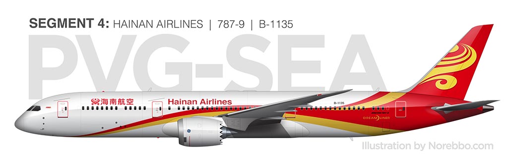 Hainan Airlines 787-9 side view