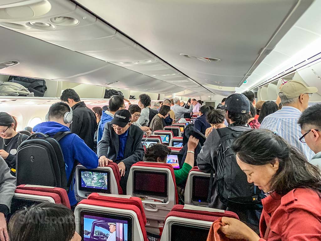 Hainan Airlines arrival in Seattle