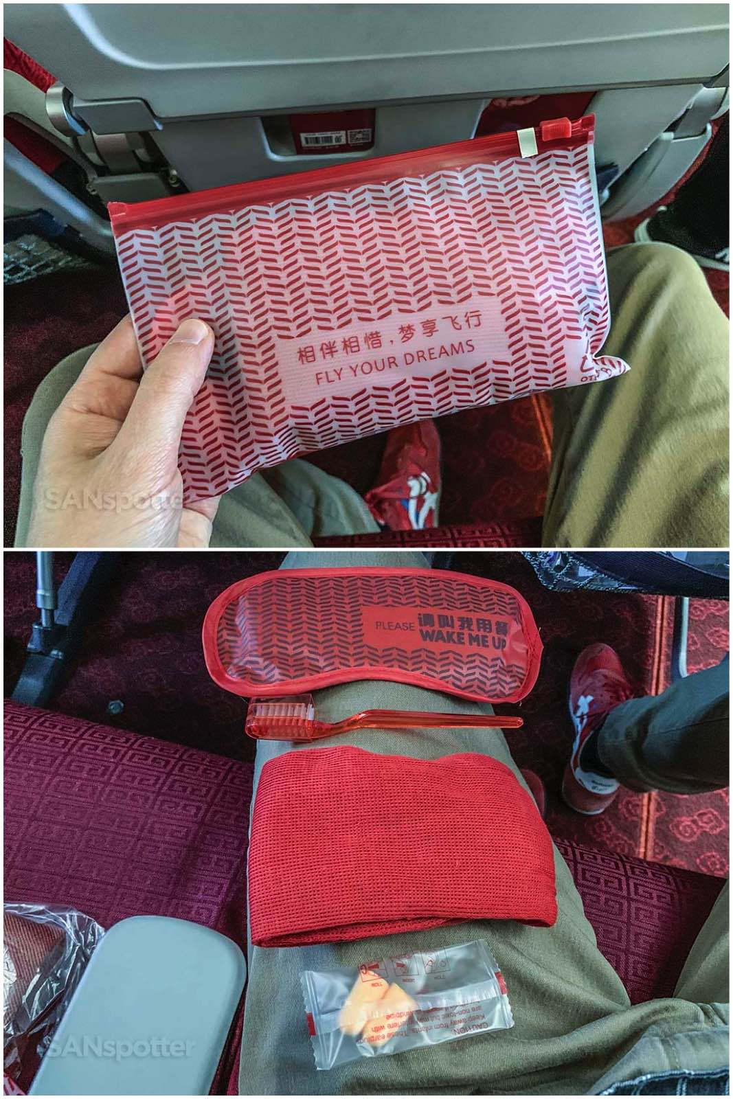 Hainan Airlines economy class amenity kit