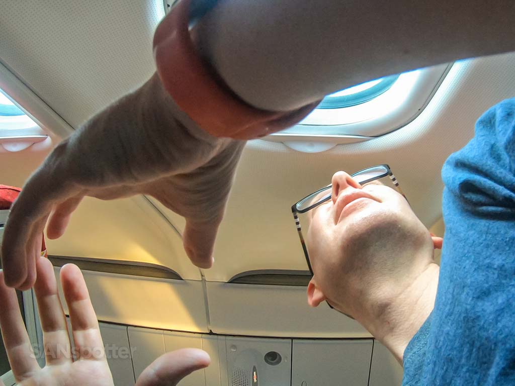 SANspotter selfie window seat