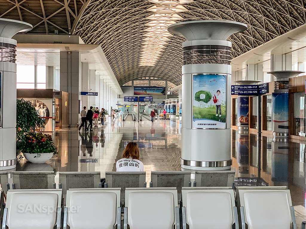 Inside Chengdu airport