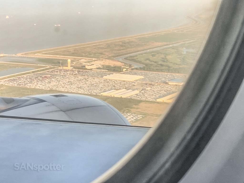 Landing at Shanghai airport