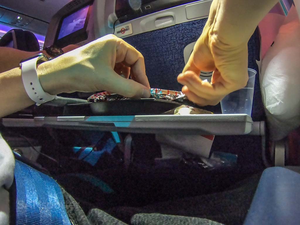 Economy class food LATAM