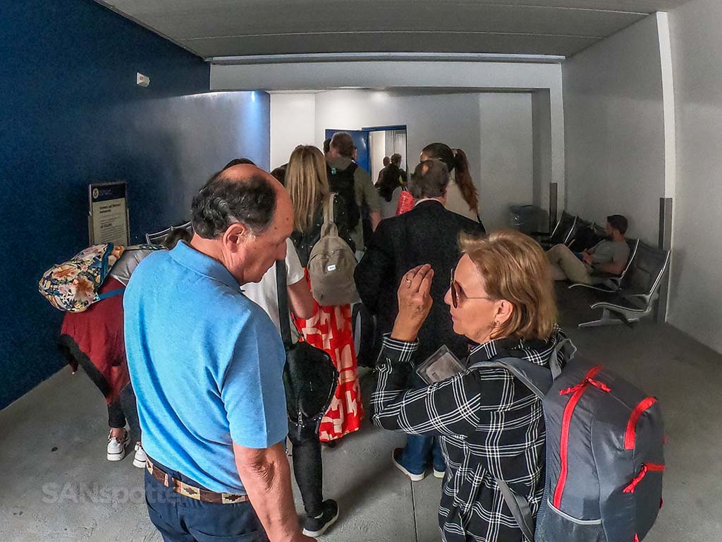 LATAM airlines boarding process LAX