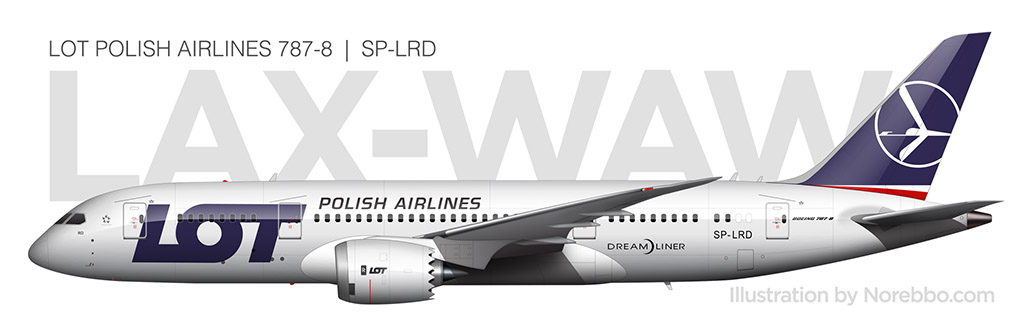 LOT Polish Airlines 787-8 Seitenansicht
