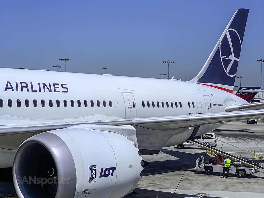 LOT Polish Airlines 787-8 LAX