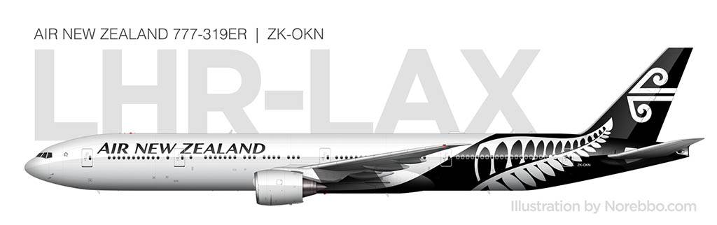 Air New Zealand 777-300ER side view