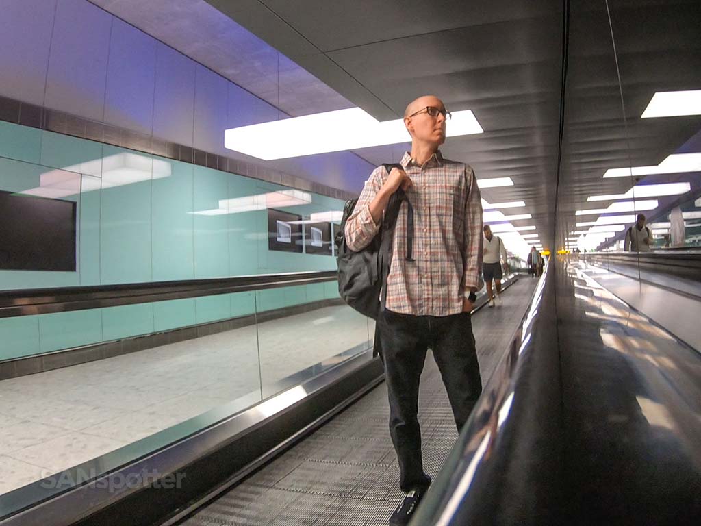 Sanspotter selfie LHR Terminal 2