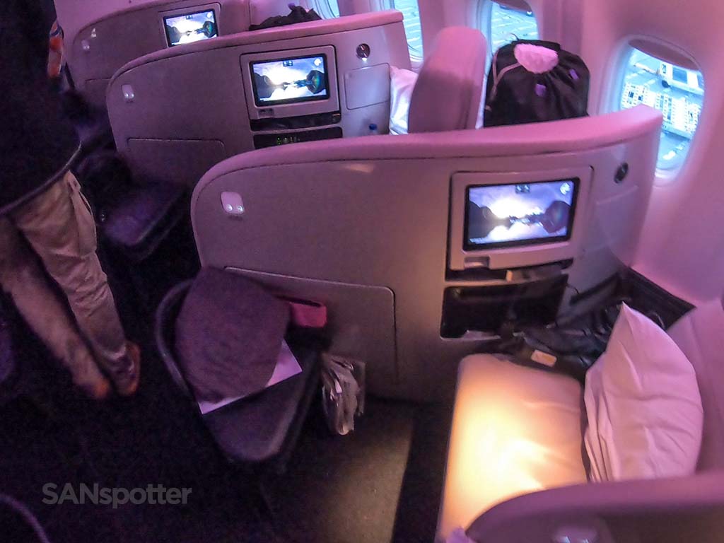 Air New Zealand business class seats