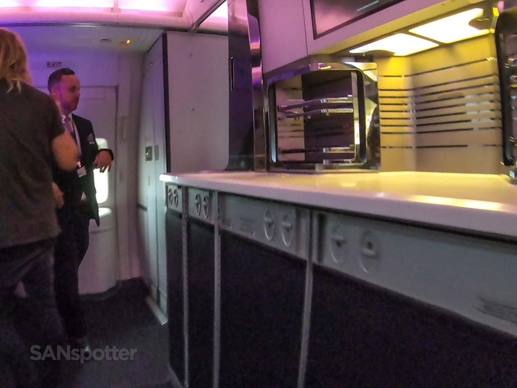 Air New Zealand business class bar