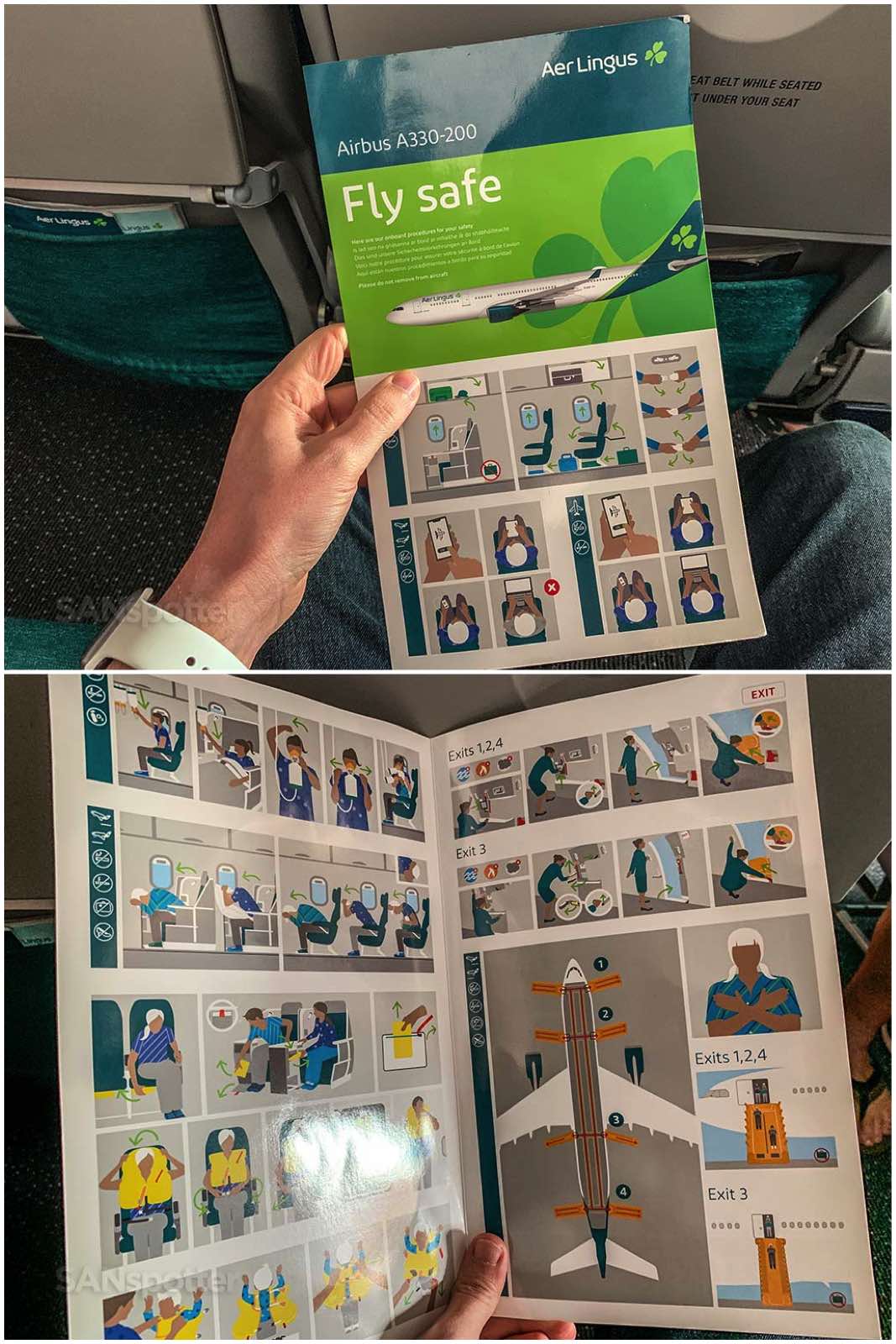 Aer Lingus A330-200 safety card