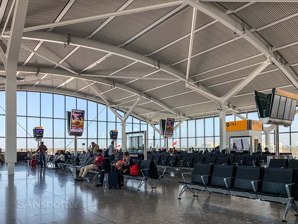 Gate c61 Heathrow airport
