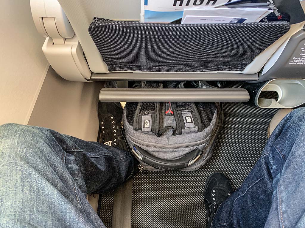 British Airways premium economy leg room
