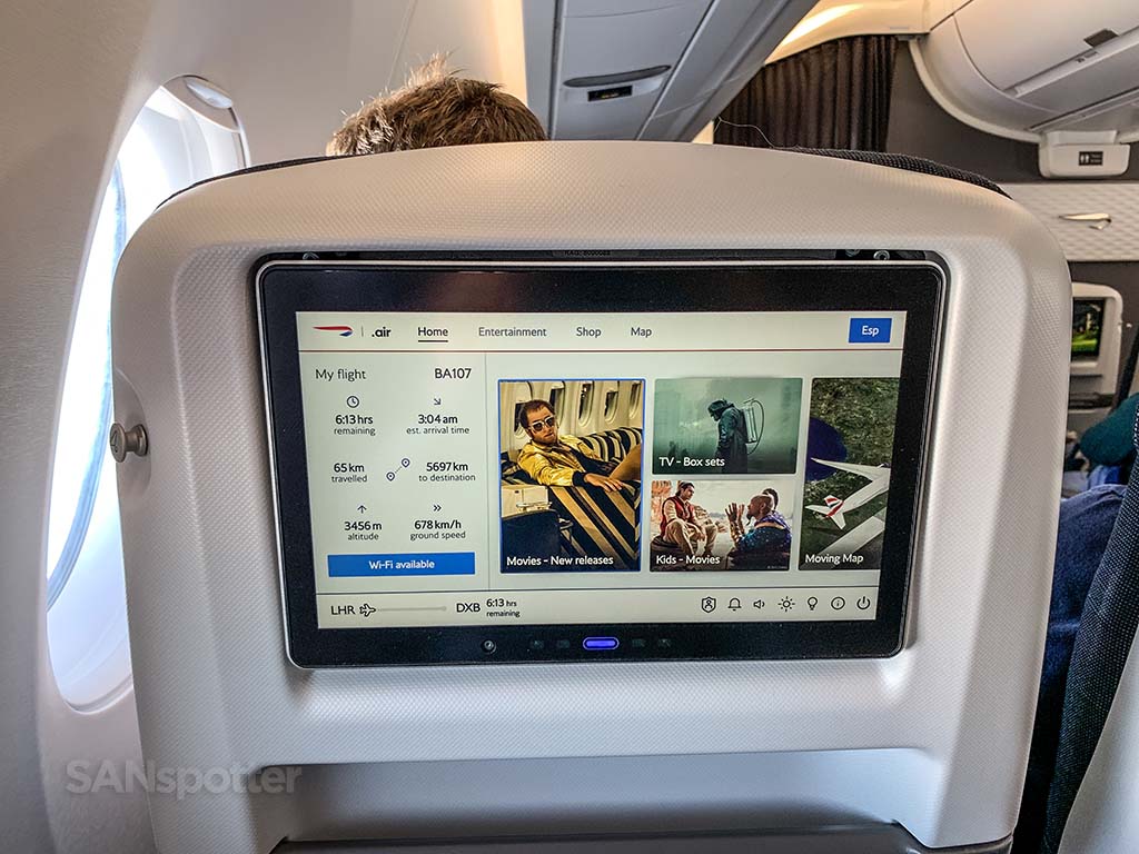 British Airways A350 1000 premium economy Pretty stinkin good SANspotter