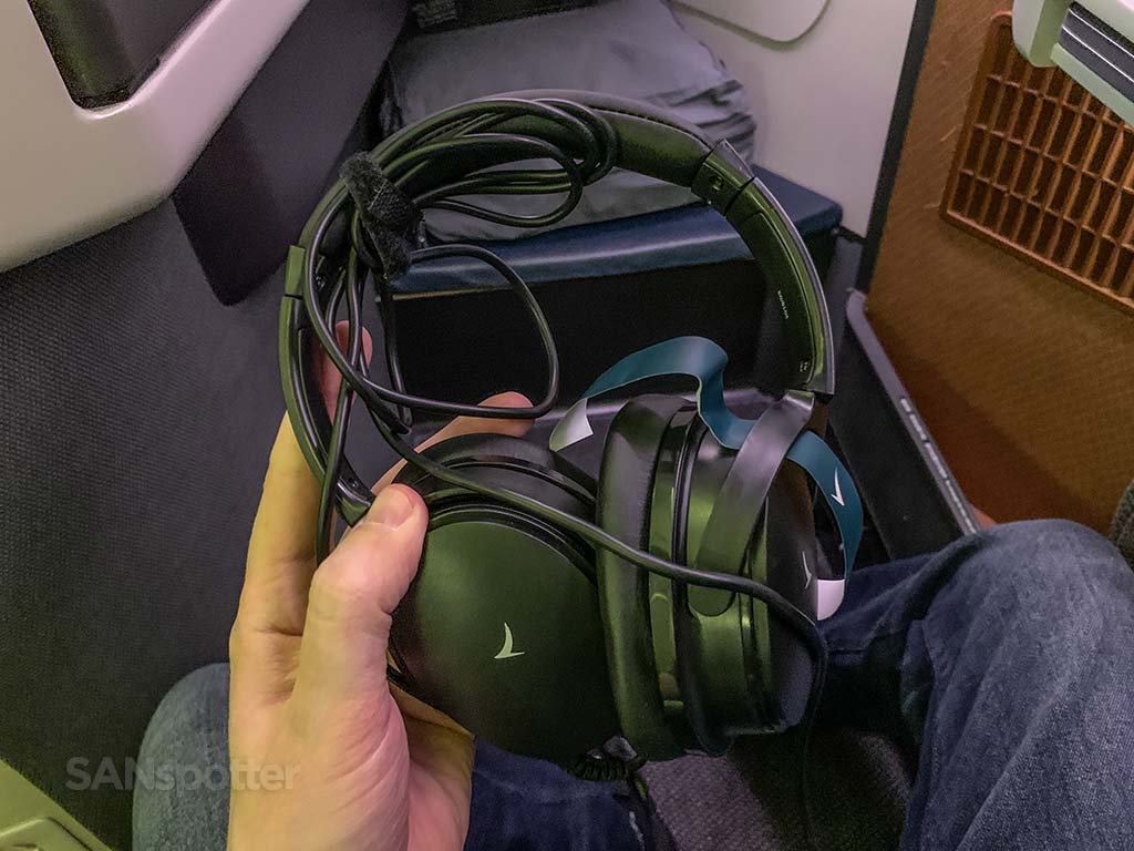Cathay Pacific business class headphones