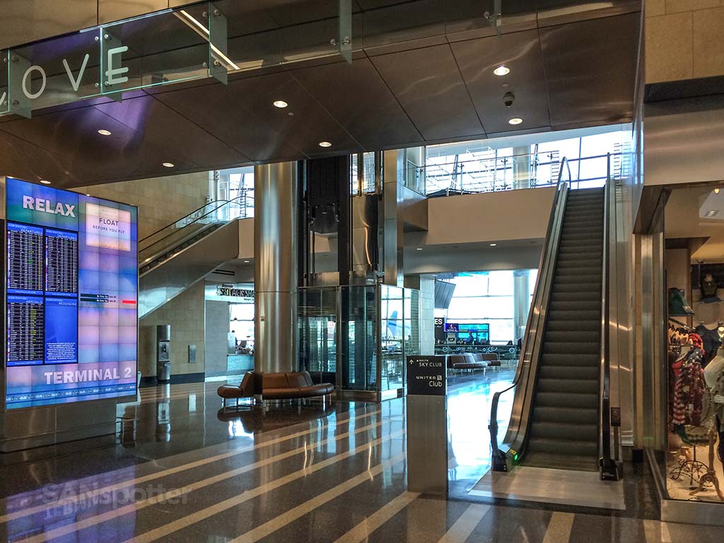 SAN food court entrance