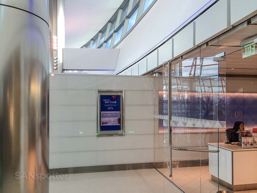entrance to the San Diego Delta Sky Club