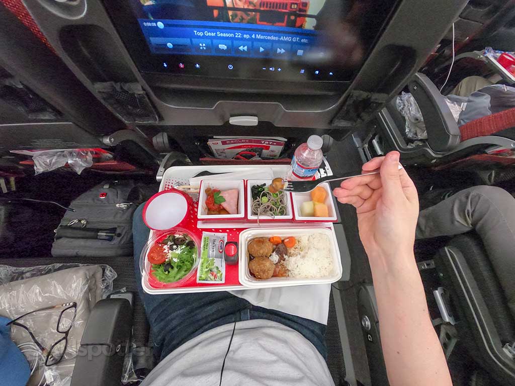 JAL economy food review