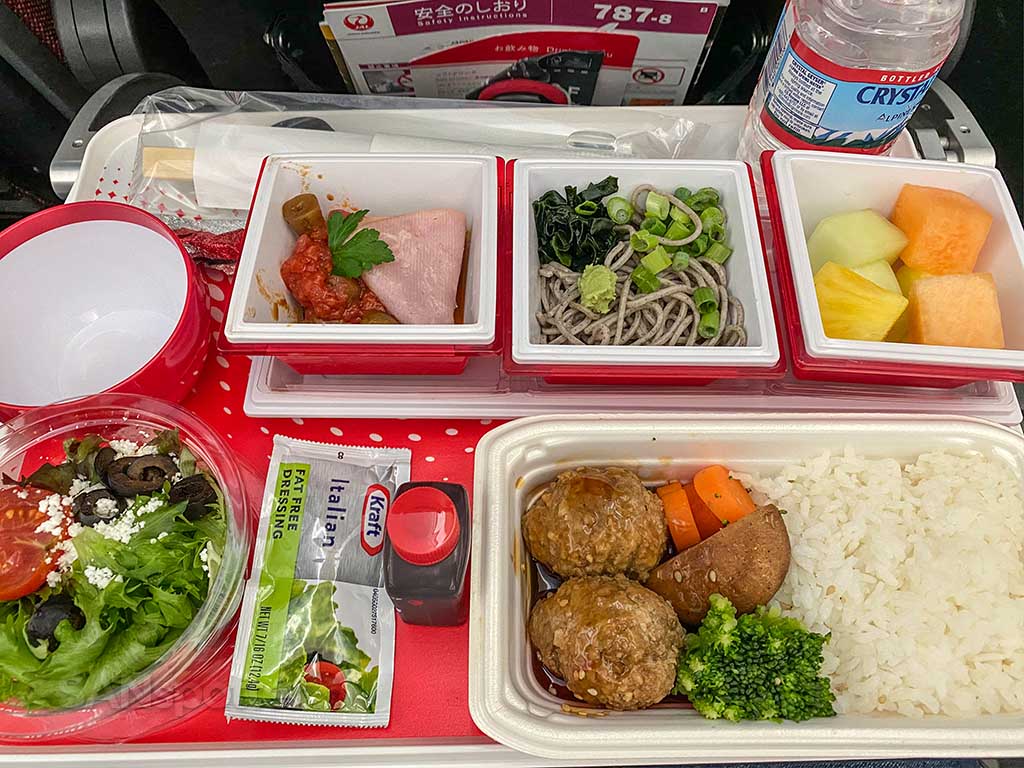 JAL economy food