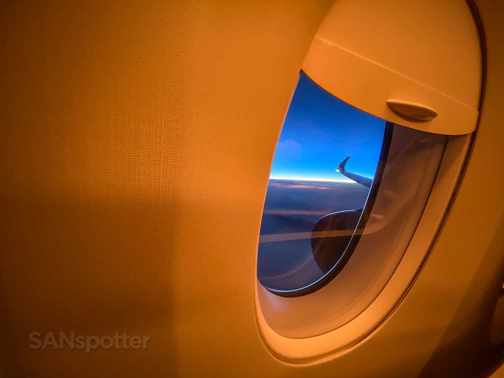 Singapore Airlines A350 wing view